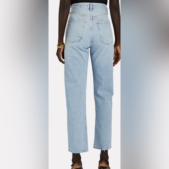 Agolde Fitted 90s Straight Leg Jeans, Organic Cotton, Size 24 - Picture 9 of 13